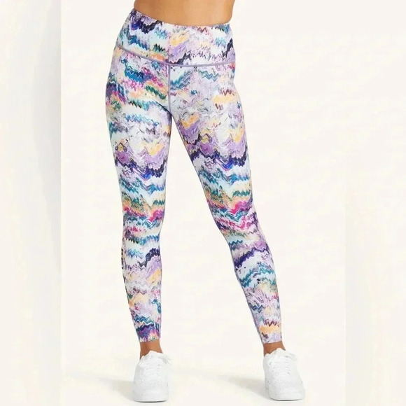 Peloton Pants - Peloton Leggings Purple River Rock High Waist Leggings Multicolored Size Small
